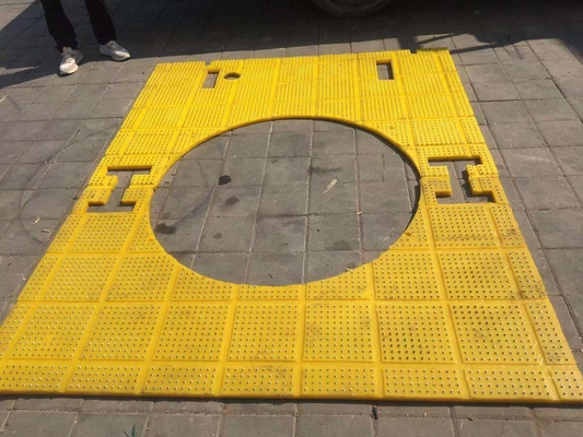 27 1/2 inch Anti Slip Mat Rotary Table Geel Kleur 2100MM*1600MM Mat Voor boormachine