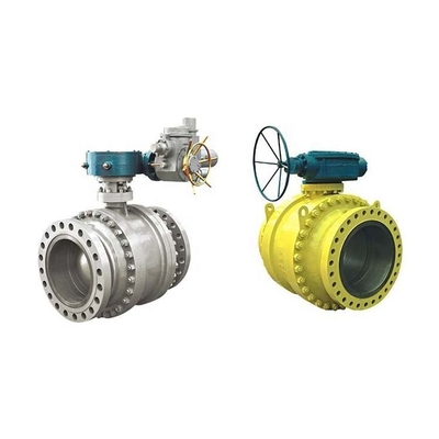 API 6D API 608 gesmeed staal 3 stuk Trunnion Ball Valve Flange Ends