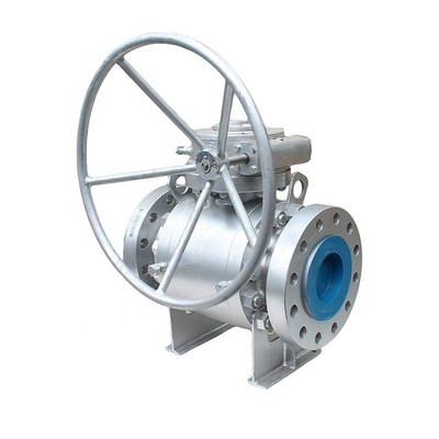 API 6D API 608 gesmeed staal 3 stuk Trunnion Ball Valve Flange Ends