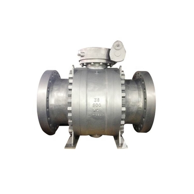API 6D API 608 gesmeed staal 3 stuk Trunnion Ball Valve Flange Ends