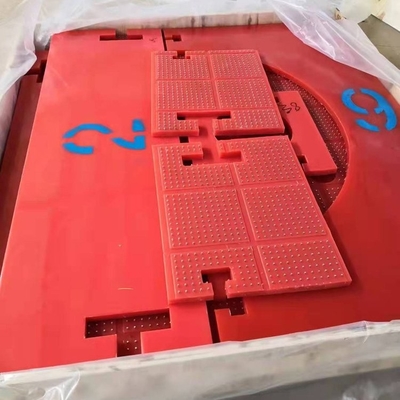 Rode anti-slip mat ZP type Rotary Atble 30 mm plastic niet-glijmat voor boormachine