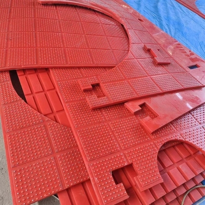 Rode anti-slip mat ZP type Rotary Atble 30 mm plastic niet-glijmat voor boormachine