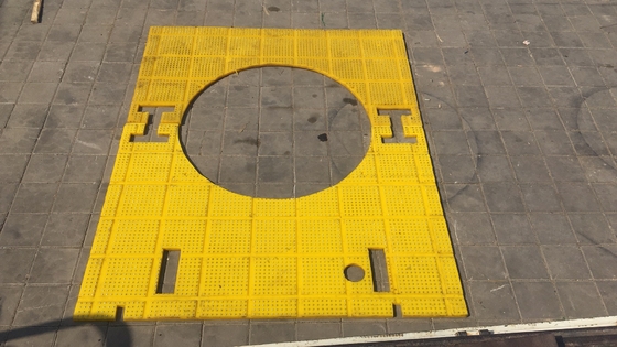 27 1/2 inch Anti Slip Mat Rotary Table Geel Kleur 2100MM*1600MM Mat Voor boormachine