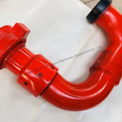 Alloy Steel gesmeed API 16C Standard 3 Inch 50 Type Long Radius Swivel Joint voor Oilfield Drilling Test Report verstrekken