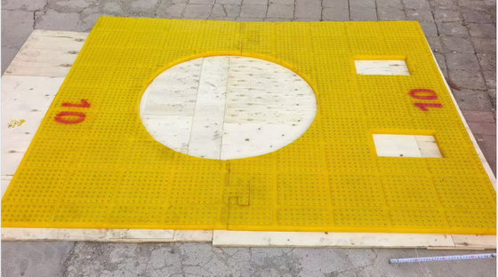 37 1/2 inch Anti Slip Mat Rotary Table Geel 2200MM*1800MM Mat Voor olieveld boren