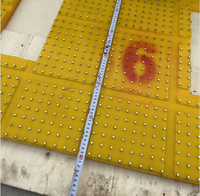 37 1/2 inch Anti Slip Mat Rotary Table Geel 2200MM*1800MM Mat Voor olieveld boren