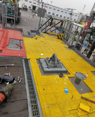 1MX1M Anti-slip oppervlak vloermat voor rig vloerdikte 30MM PU voor het boren