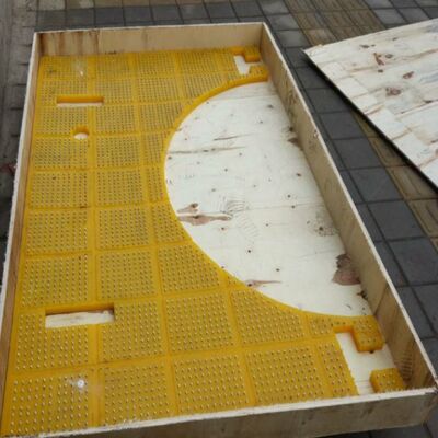 Polyurethane draaitafel Anti-slip Mat Treksterkte 45Mpa ISO 9001 Geschikt voor boorplatformomgevingen