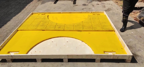 Op maat gemaakte PU Anti Skid Mat 30mm ZP275 voor boorrotatie tafel